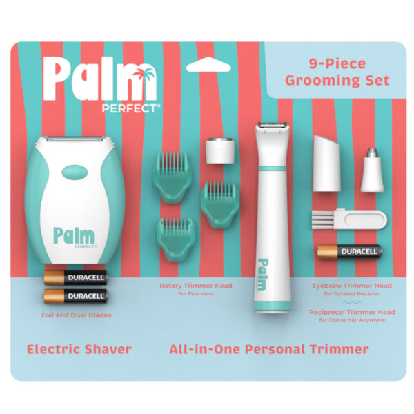 9-PIECE ELECTRIC SHAVER GROOMING SET